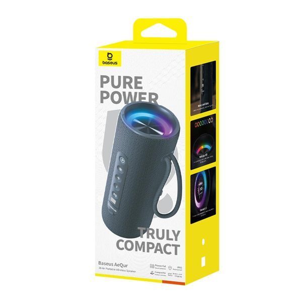 Портативная колонка Baseus AeQur 30 Air Portable Wireless Speaker Twilight Grey 656-01679 фото