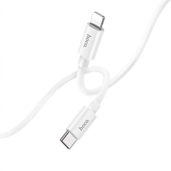 Кабель HOCO X87 Magic silicone PD charging data cable for iP White 6931474783189 фото