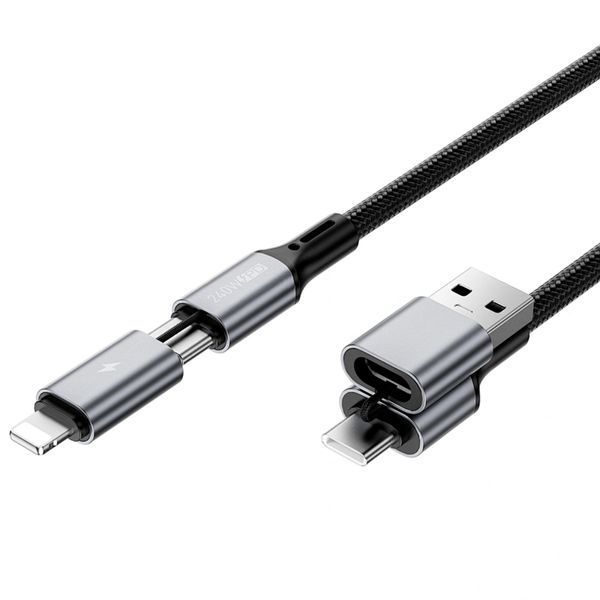 Дата кабель WIWU C077 Cyberlink Type-C to Lightning 27W (1m) Silver ILSO-00000085919-1 фото