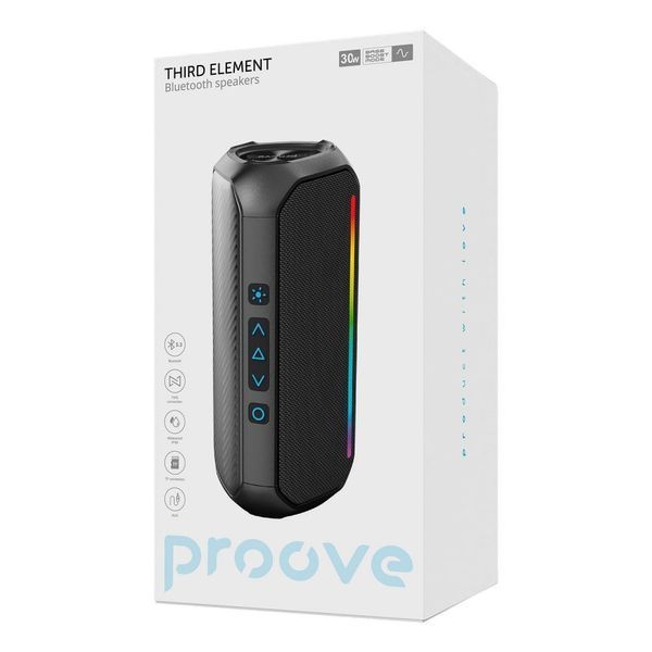 Портативна акустика Proove Third Element 30W Black 202-00466 фото
