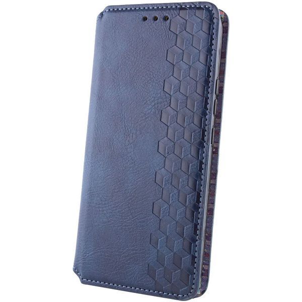 Шкіряний чохол-книжка GETMAN Cubic для Xiaomi Redmi Note 13 4G Синій 555-01691 фото