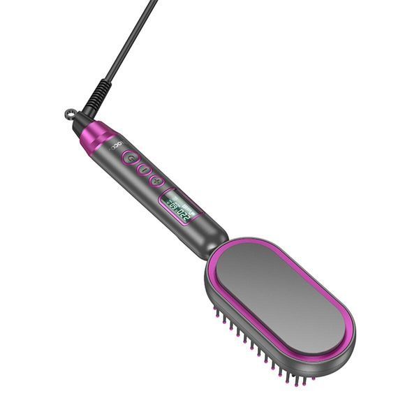 Расческа для выпрямления волос с цифровым дисплеем HOCO HP44 Electric straightening hair comb with digital 656-02519 фото