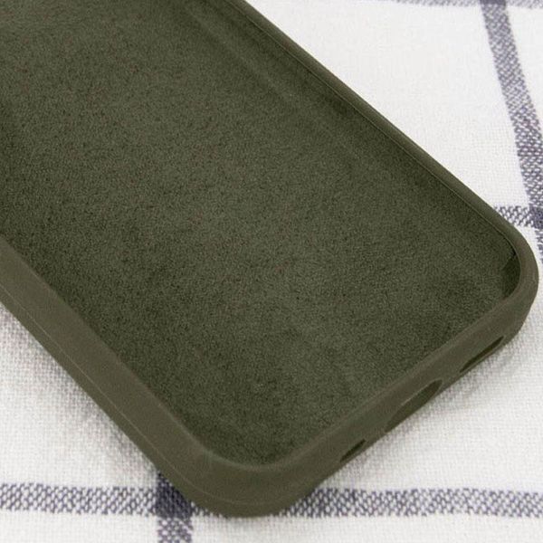 Силиконовый чехол Silk Full Protective для iPhone 13 mini (5.4") Dark Olive 777-10503 фото