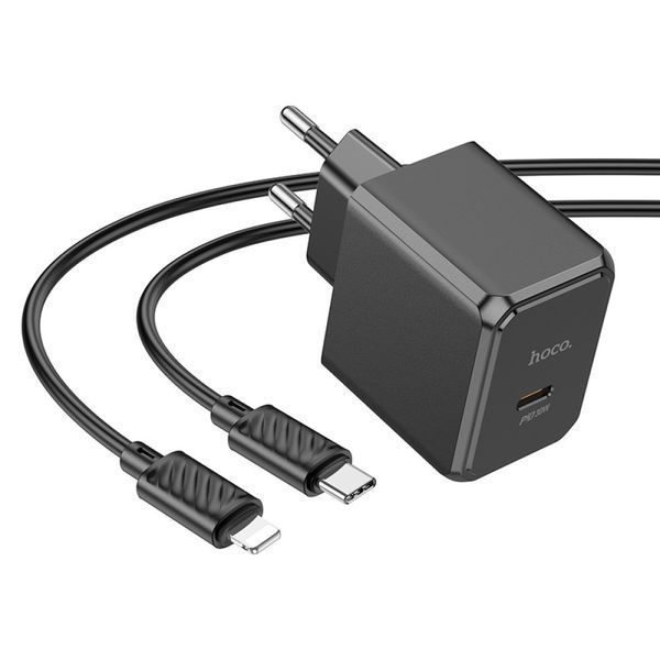 Комплект швидкого заряджання для iPhone Hoco CS15A Type-C to Lightning PD30W Білий 209-00250 фото