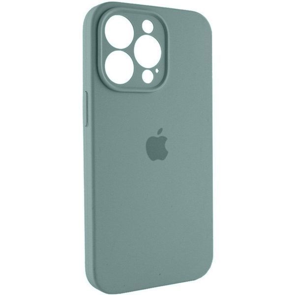 Силиконовый чехол с закрытой камерой для iPhone 16 Pro Pine Green 666-01249 фото