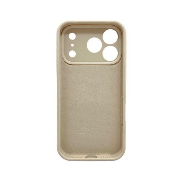 Силіконовий чохол з закритою камерою для iPhone 17 Pro Stone 666-04240 фото