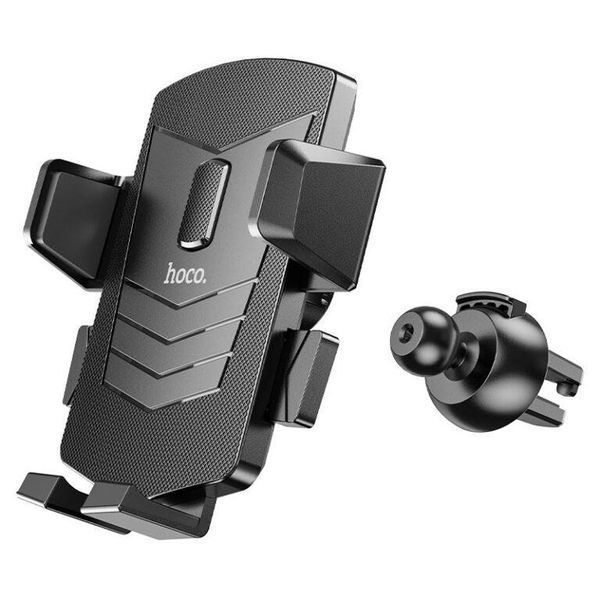 Автотримач для телефона HOCO CA86 Davy one-button air outlet car holder Black 6931474751485 фото
