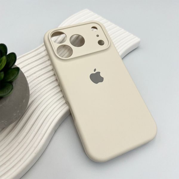 Силіконовий чохол з закритою камерою для iPhone 17 Pro Stone 666-04240 фото