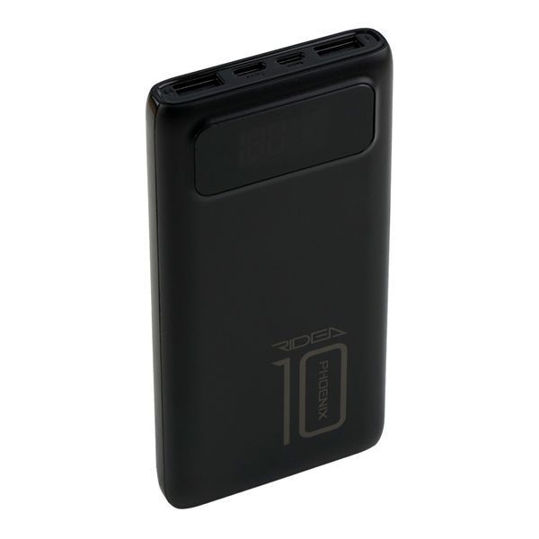 Power Bank Ridea RP-D10L Phoenix10 10W digital display + lamp 10000 mAh Black 216-00193 фото