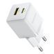 Мережевий зарядний пристрій Baseus Palm Fast Charger C+U 30W EU Moon White P1011160A213-00 фото 6