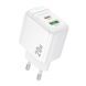 Мережевий зарядний пристрій BOROFONE BAS44A Potential PD20W+QC3.0 charger(EU) White 656-01337 фото 2