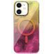 Чохол TPU Shiny Mountain (MagFit) для Apple iPhone 11 (6.1") Yellow / Pink 555-02940 фото 1