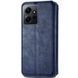 Шкіряний чохол-книжка GETMAN Cubic для Xiaomi Redmi Note 12 4G Синій 555-01841 фото 2
