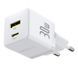 Мережевий зарядний пристрій Baseus Palm Fast Charger C+U 30W EU Moon White P1011160A213-00 фото 3