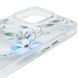 TPU+PC чехол Clear Garden with MagSafe для Apple iPhone 16 Pro (6.3") Blue Blossom 777-08220 фото 4