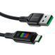 Кабель ACEFAST C7-04 USB to Type-C 3A, 1.2m, nylon, zinc connectors, LED, Black 6974316282785 фото 4