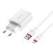 Сетевое зарядное устройство с кабелем BOROFONE BA21A Long journey single port QC3.0 charger set(Micro) 18W White 6931474702470 фото 1