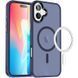 TPU+PC чохол Metal Buttons with MagSafe Colorful для Apple iPhone 16 (6.1") Navy Blue 555-03040 фото 1