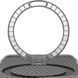 TPU+PC чохол Metal Buttons with MagSafe Carbon Ring для Apple iPhone 17 Pro Max (6.9") Grey 777-08103 фото 2