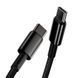 Кабель Baseus Tungsten Gold Fast Charging Type-C to Type-C 100W (1m) Black CATWJ-01 фото 8