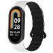 Ремешок Dual-color Magnetic для Xiaomi Mi Band 9/8/10 White / Black 212-01654 фото 1