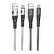 Кабель USB Hoco U105 Treasure jelly Type-C 1.2m Сталевий 209-00327 фото 2