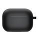 Силіконовий футляр з мікрофіброю для навушників Airpods Pro Black 203-00237 фото