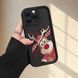 Новорічний чохол для iPhone 13 Pro Black deer 777-02163 фото 4