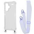 Чохол WAVE Clear Case With Strap для Xiaomi Redmi Note 13 Pro+ Light Purple 208-05190 фото