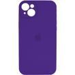 Силиконовый чехол с закрытой камерой для iPhone 15 Amethist