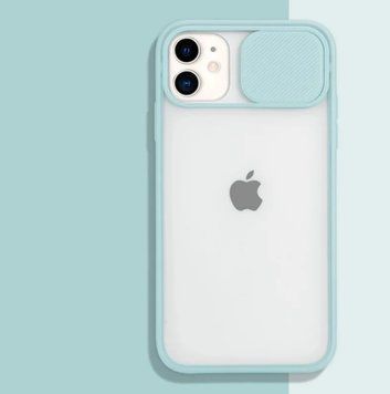 Чохол Camshield mate TPU зі шторкою для камери для iPhone 12 Pro Max Бірюзовий 206-00063 фото
