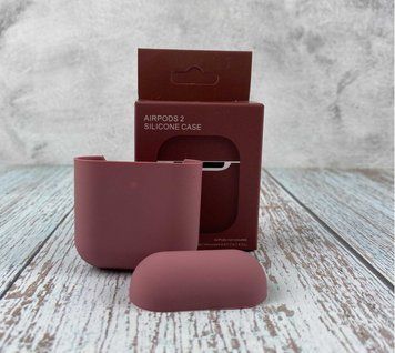 Силиконовый чехол для наушников AirPods 2 Maroon 203-00025 фото