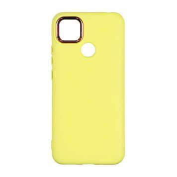 Чехол Silicone Cover Metal frame для Xiaomi Redmi 9C / 10A Yellow 208-03554 фото