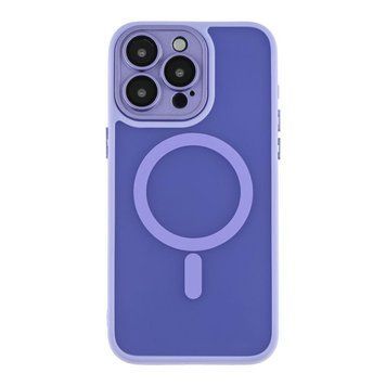 Чохол TPU+PC Magnetic Matte Camera Lens with Magsafe для iPhone 13 Purple 757-00237 фото
