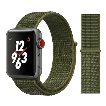 Нейлоновый ремешок для Apple Watch 38/40/41 mm Olive Flak 212-00103 фото