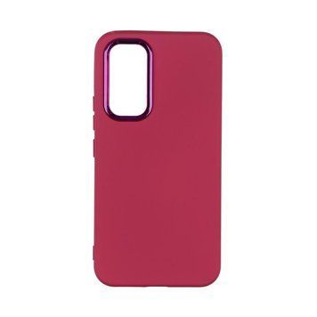 Чохол Silicone Cover Metal frame для Samsung Galaxy A54 5G (A546) Maroon 208-03454 фото