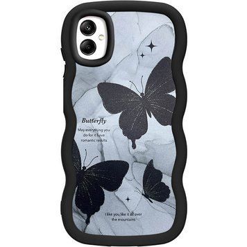 Чехол TPU Cloudy Pictures для Samsung Galaxy A06 Butterflies 555-01307 фото