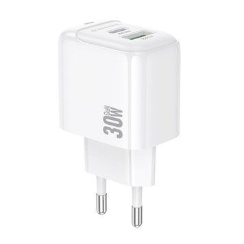 Мережевий зарядний пристрій BOROFONE BAS45A Potential PD30W+QC3.0 charger(EU) White 656-01338 фото