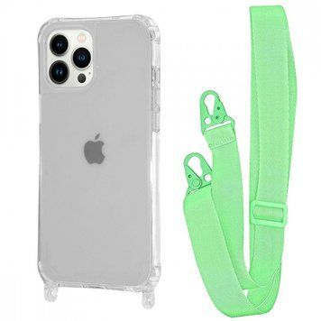 Чохол WAVE Clear Case With Strap для Iphone 13 Pro Green 208-05240 фото