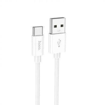 Кабель HOCO X87 Magic silicone charging data cable for Type-C White 6931474783240 фото