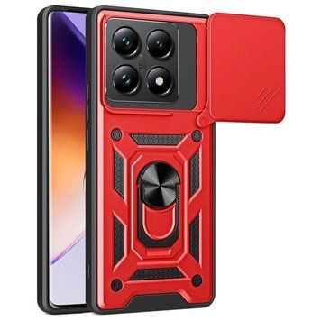Ударопрочный чехол Camshield Serge Ring для Xiaomi 14T Red 777-04348 фото