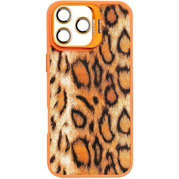 Чехол TPU+PC Wild Leopard with MagSafe and Lens для Apple iPhone 16 Pro Max (6.9") Orange 656-08242 фото