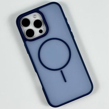 Силиконовый чехол Matte Color Case With Magnetic Thin Circle для iPhone 12/12 Pro Blue 214-03021 фото