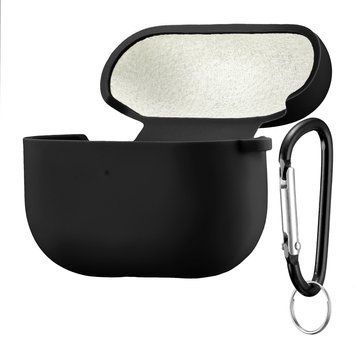 Силиконовый чехол 2,5mm с микрофиброй для AirPods Pro Black 203-00178 фото