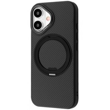 Чехол Proove Reinforce Case with Magnetic Ring iPhone 16 Black 656-05063 фото