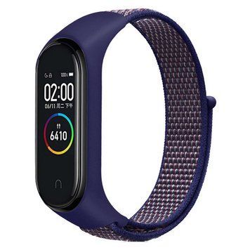 Ремінець Nylon New для Xiaomi Mi Band 3/4/5/6/7 Navy Blue 212-01755 фото