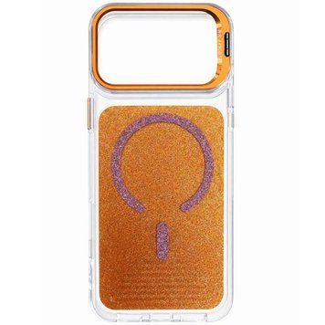 Чехол TPU+PC Jewel Sparkle with MagSafe для Apple iPhone 17 Pro (6.3") Orange Sparkle 214-04548 фото