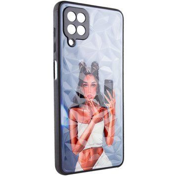 TPU+PC чохол Prisma Ladies для Samsung Galaxy M53 5G Black in White 777-07322 фото