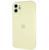 Силіконовый чохол з закритою камерою для iPhone 12 Pale Yellow 208-00803 фото