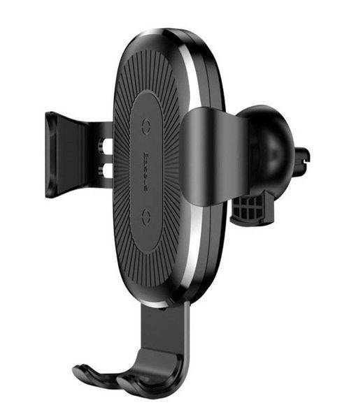 Держатель для мобильного с БЗП Baseus Wireless Charger Holder Black 656-00518 фото